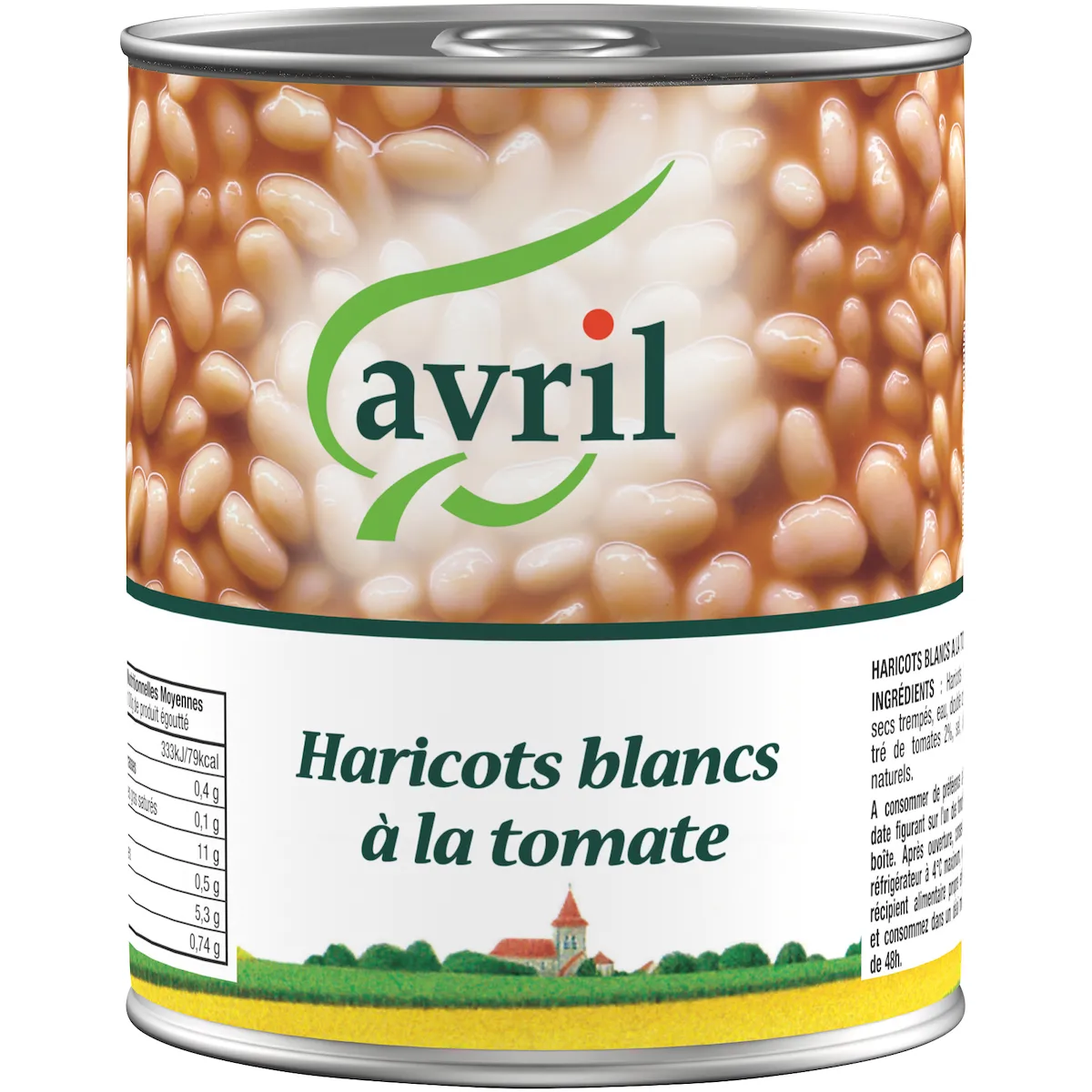 HARICOTS BLANCS A LA TOMATE BTE 4/4 OF