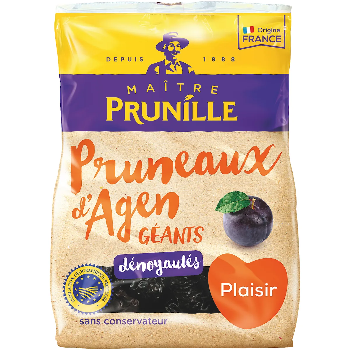 PRUNEAUX D'AGEN GEANT 33/44 DENOYAUTE SC 35% - 1KG