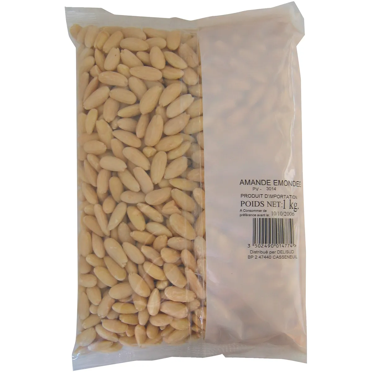 AMANDE EMONDEE 1ER CHOIX SACHET 1KG