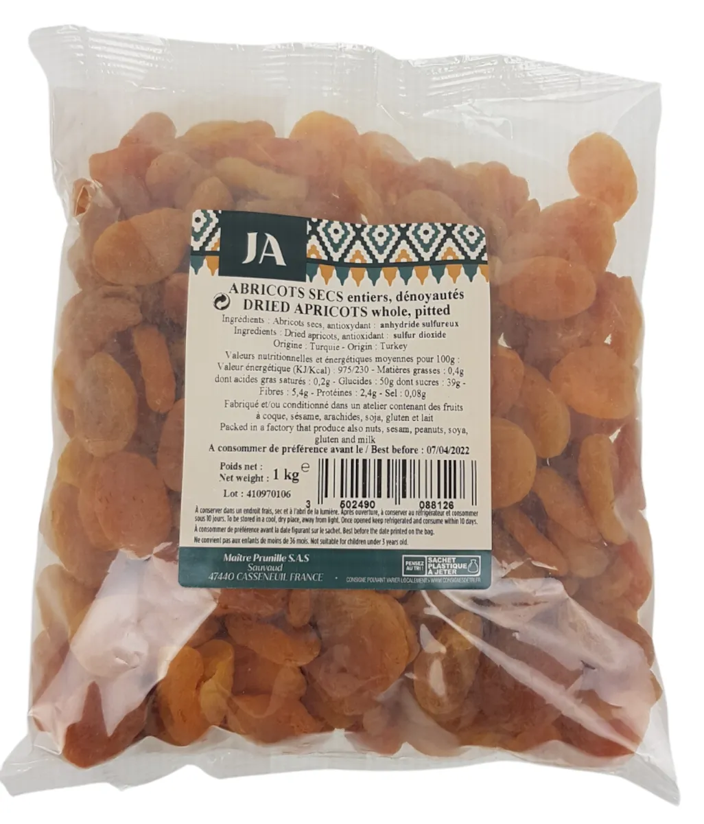 ABRICOT SEC STANDARD SACHET 1KG