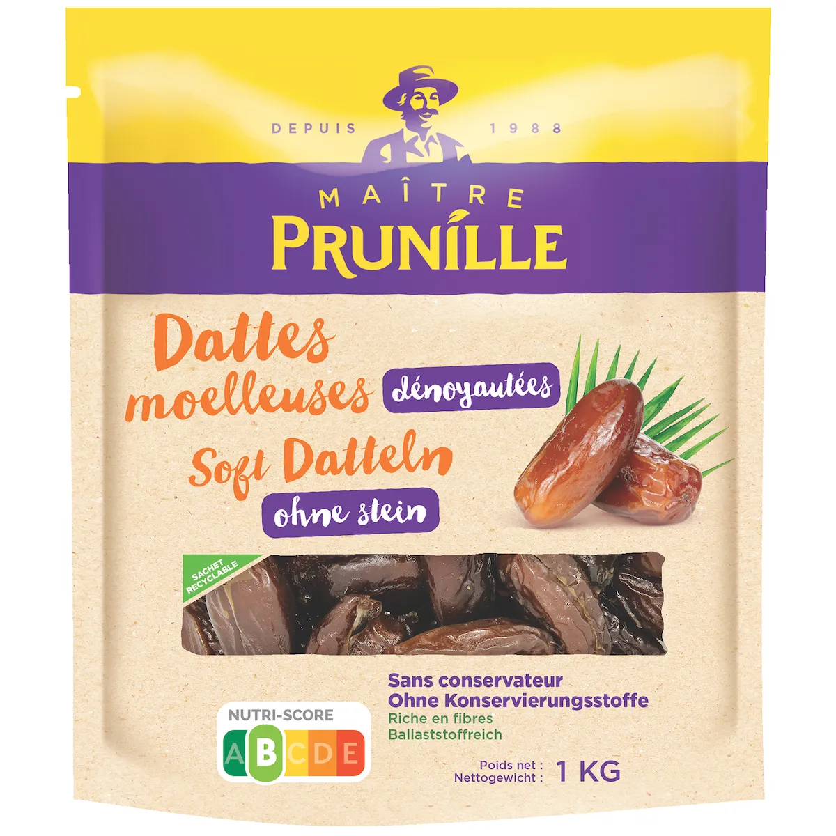 DATTE DEGLET NOUR DENOYAUTEE MOELLEUSE SS CONSERVATEUR - 1KG