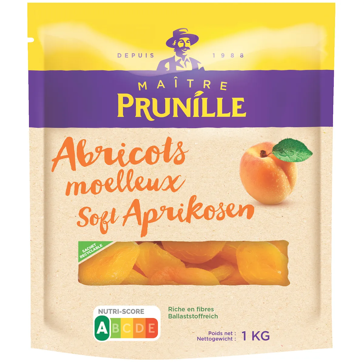 ABRICOT MOELLEUX N°4 SS CONSERVATEUR - 1KG