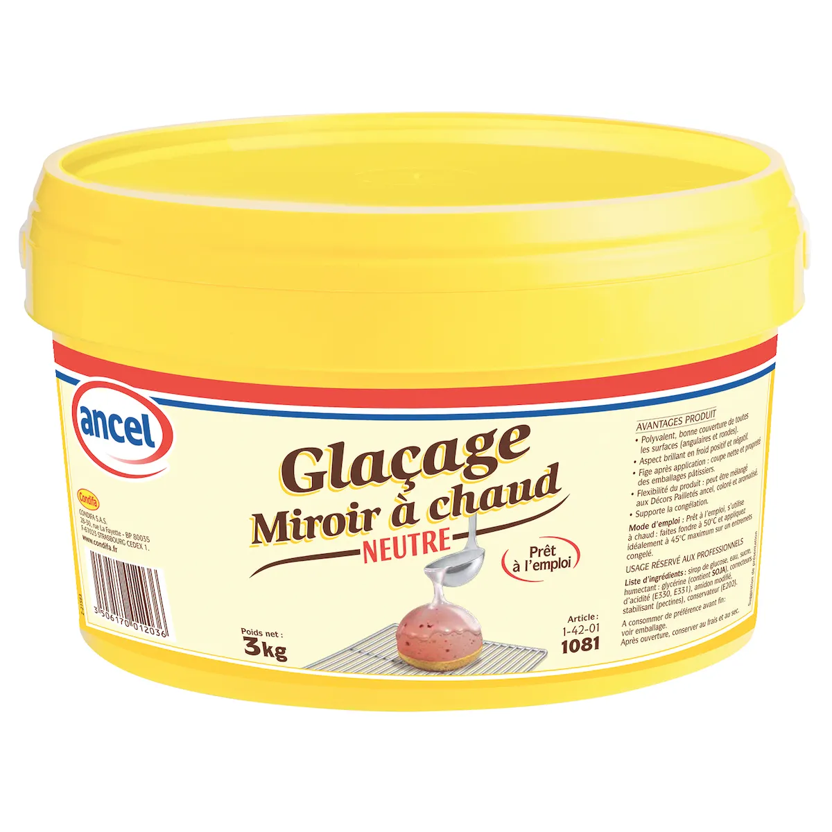 GLACAGE MIROIR A CHAUD NEUTRE SEAU 3KG