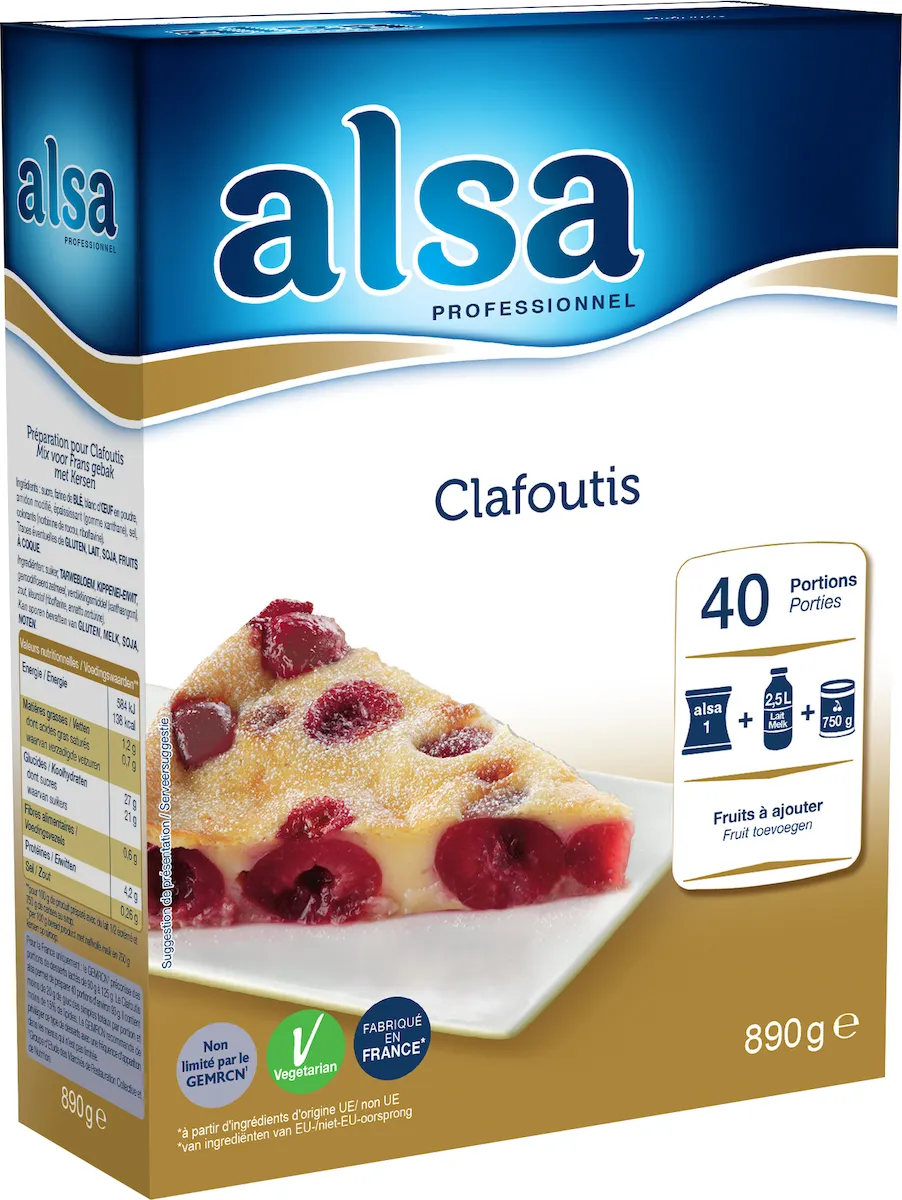 CLAFOUTIS ETUI DE 890GR 40 PORTIONS