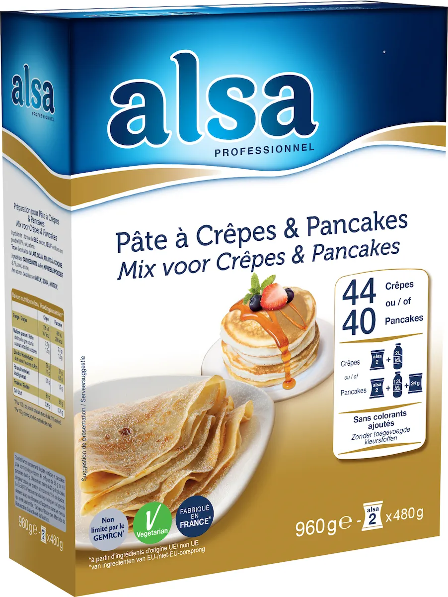 PATE A CREPES ETUI DE 960GR 44 PORTIONS