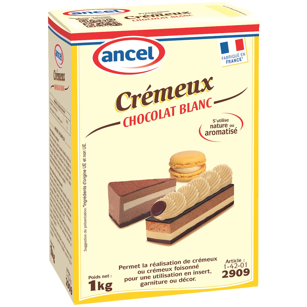 CREMEUX CHOCOLAT BLANC ETUI 1KG