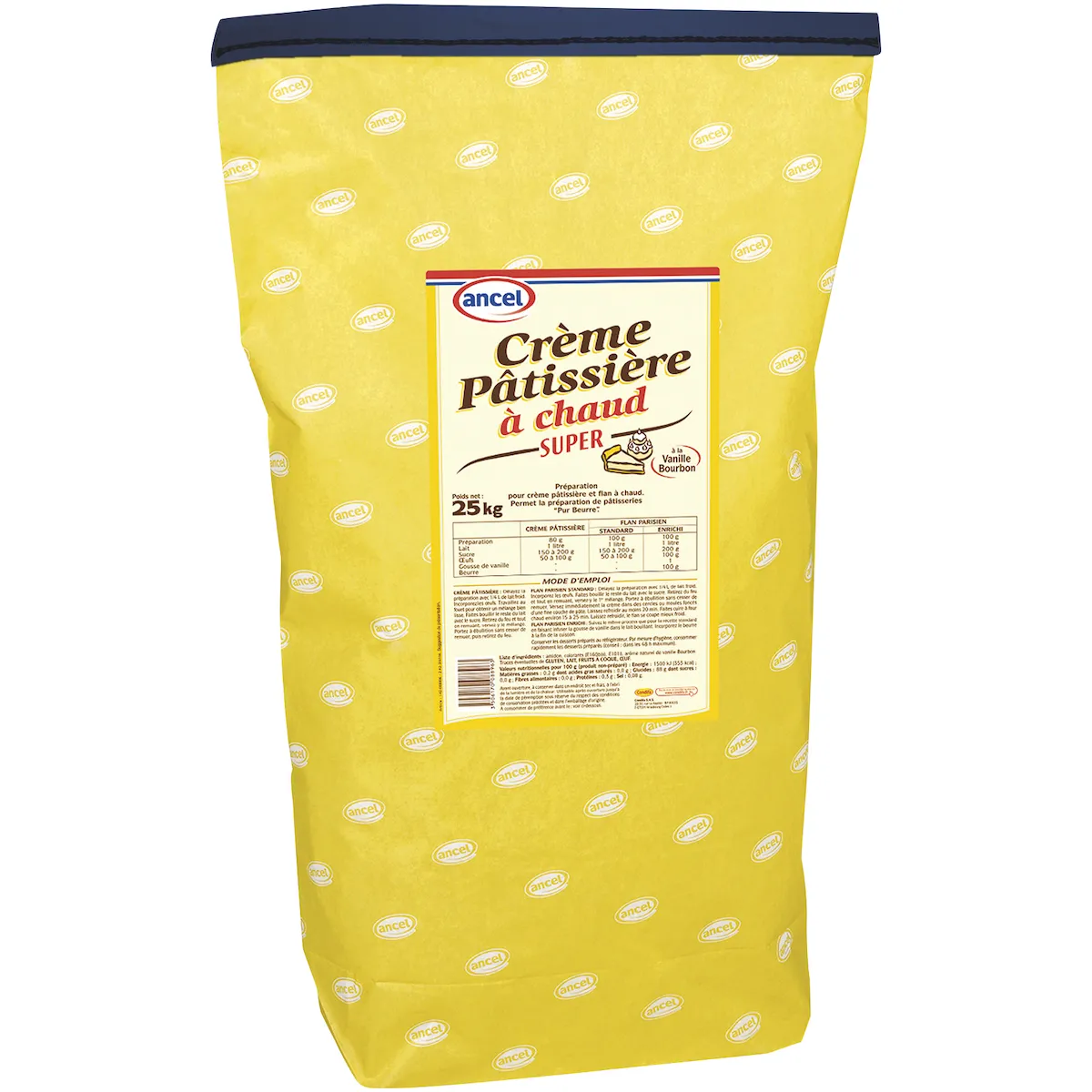 PREPARATION POUR CREME PATISSIERE A CHAUD SUPER SAC 25KG