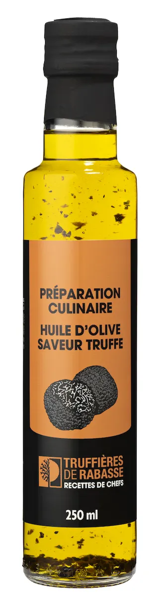 HUILE D OLIVE 99% SAVEUR TRUFFE ECLATS TRUFFE MELANOSPORUM LYOPHILISEE 250ML
