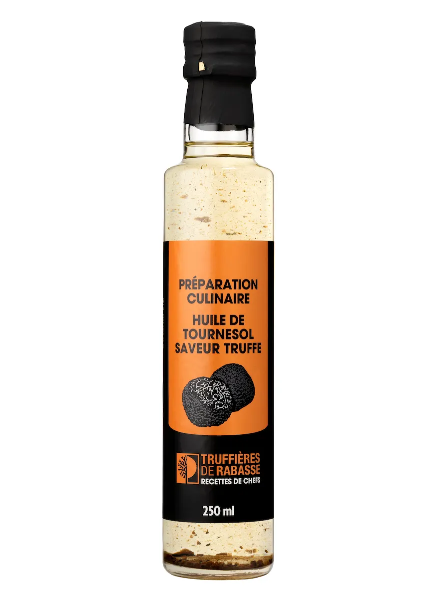 HUILE DE TOURNESOL SAVEUR TRUFFE ECLATS TRUFFE AESTIVUM LYOPHILISEE 250ML