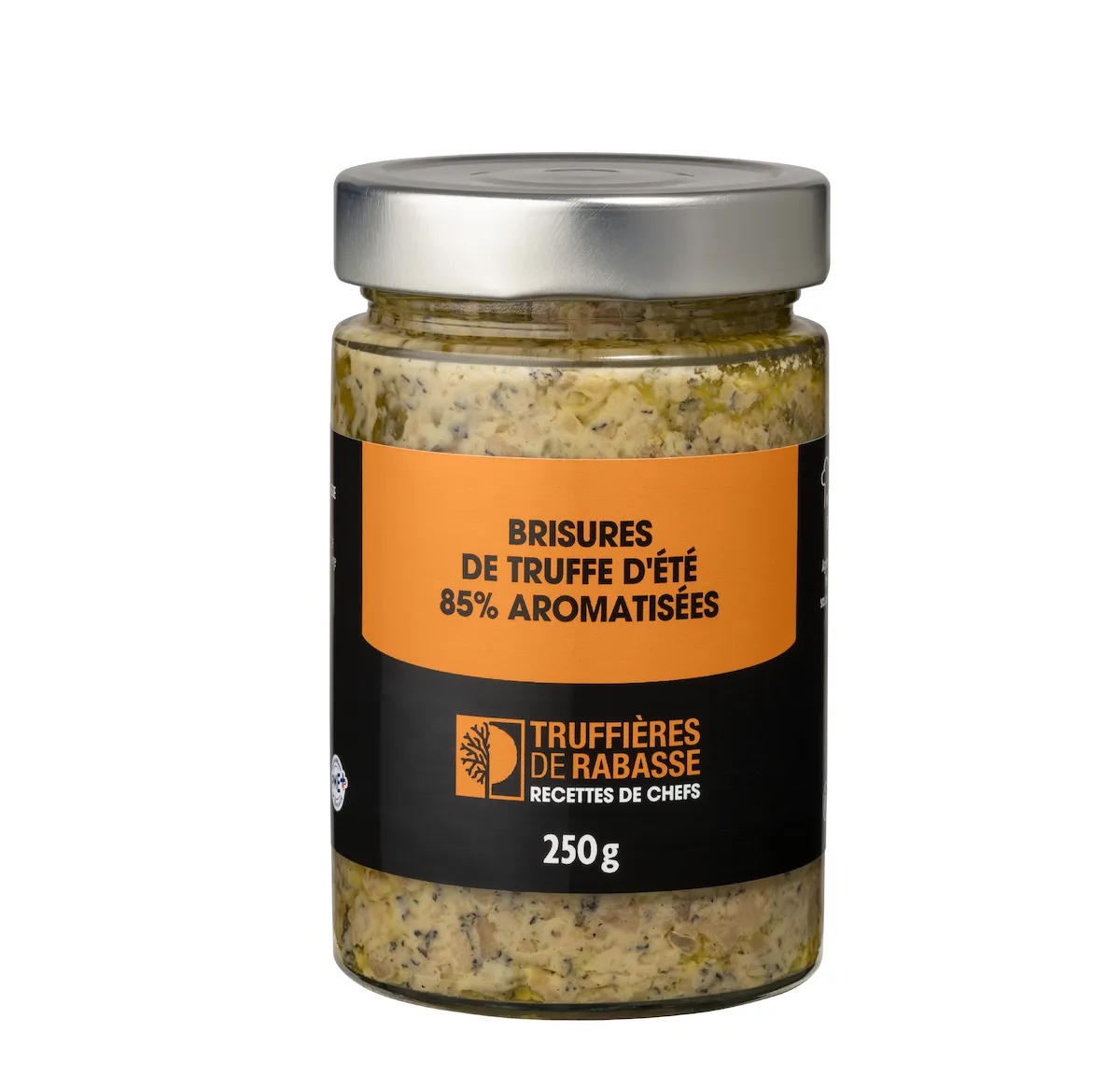 BRISURES DE TRUFFE D ETE TUBER AESTIVUM 85% HUILE D OLIVE POT 250G