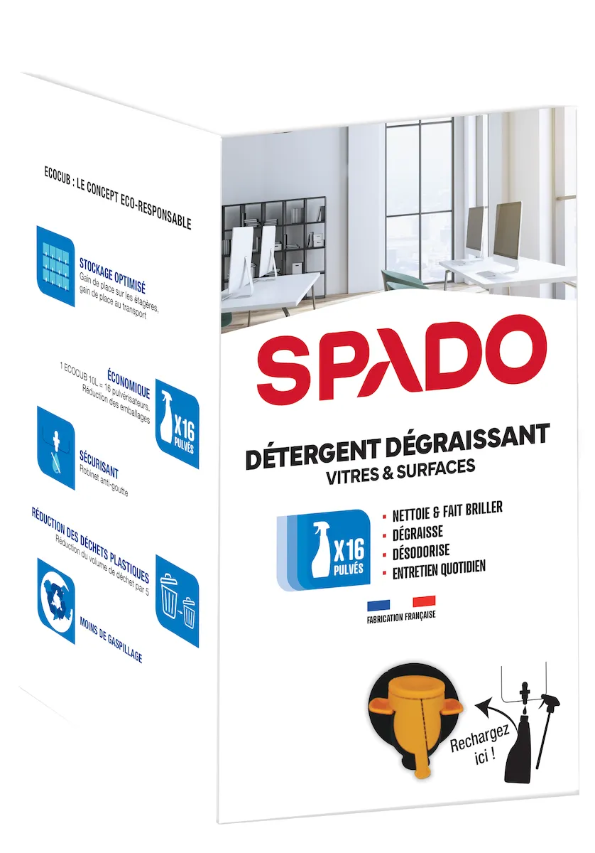 SPADO PRO ECOCUB NETTOYANT DÉGRAISSANT VITRES & SURFACES
