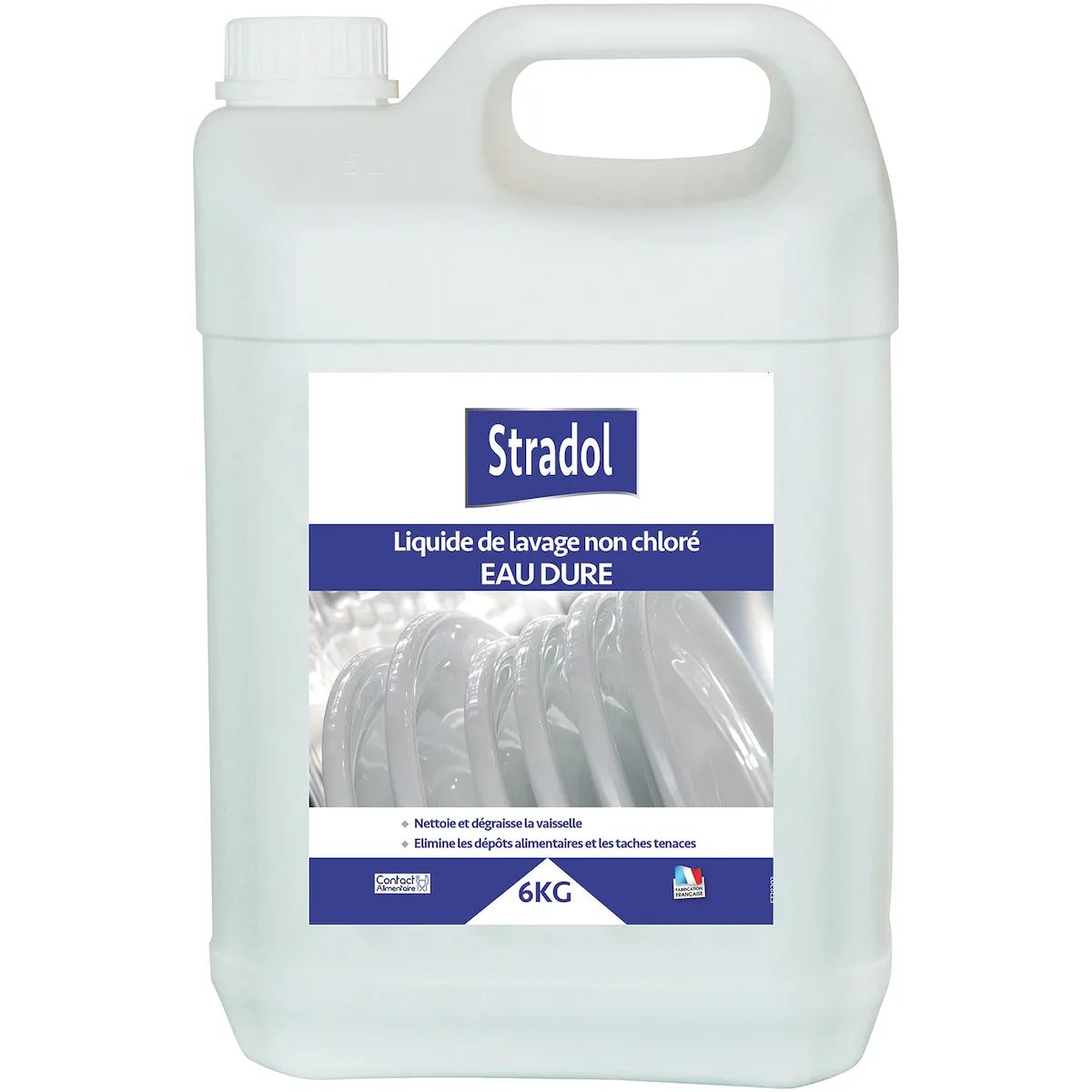 DÉTERGENT LIQUIDE LAVE VAISSELLE TOUTES EAUX - BIDON DE 6KG