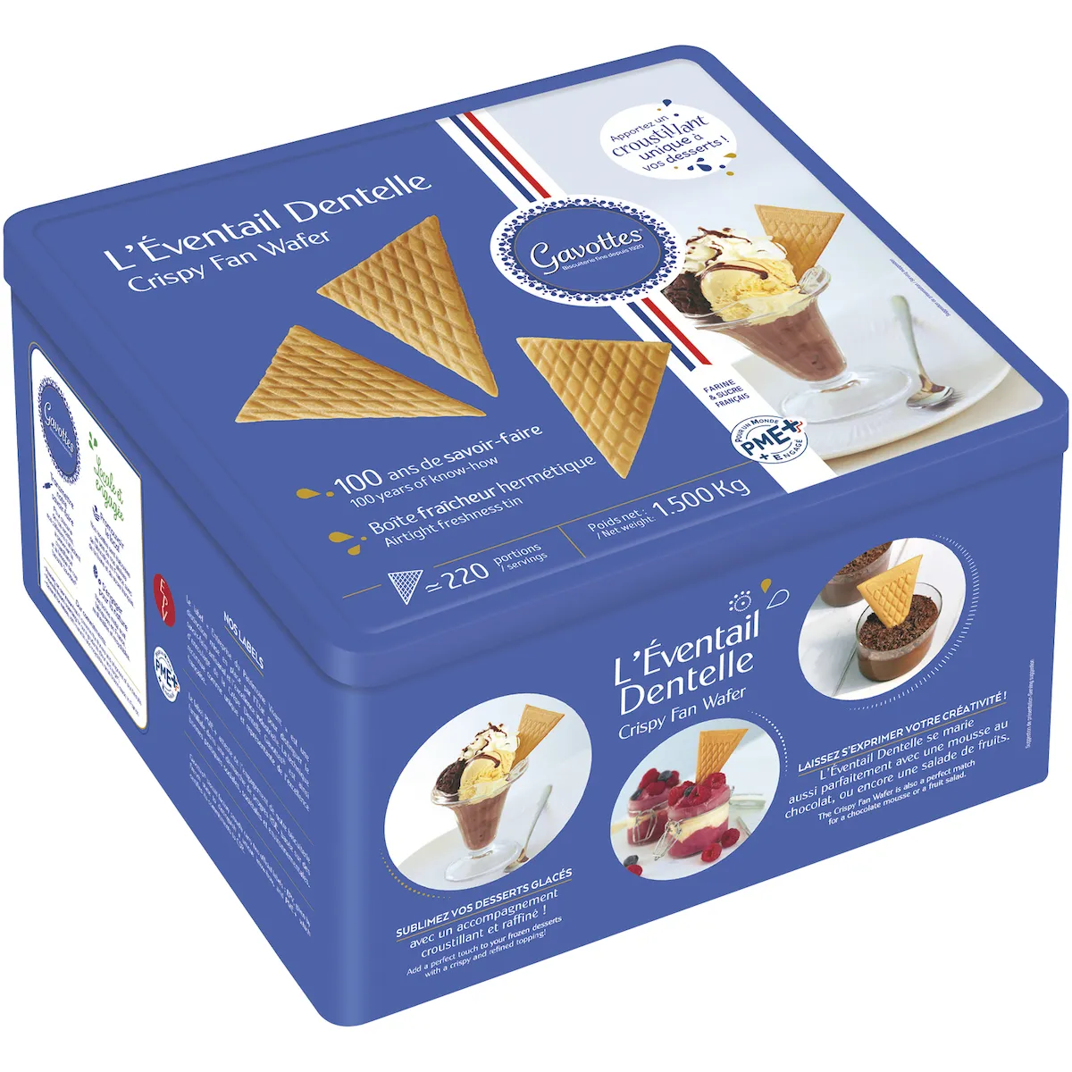 EVENTAIL DENTELLE - BOITE DE 220 PIECES - 1.5KG