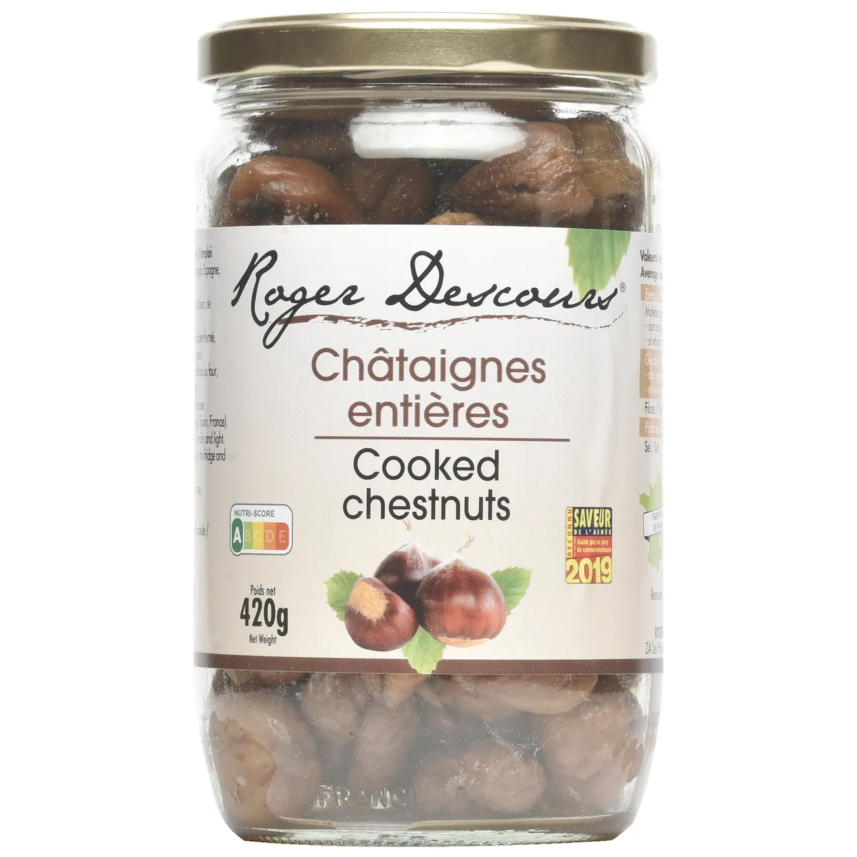 CHATAIGNES ENTIERES BOCAL 420G