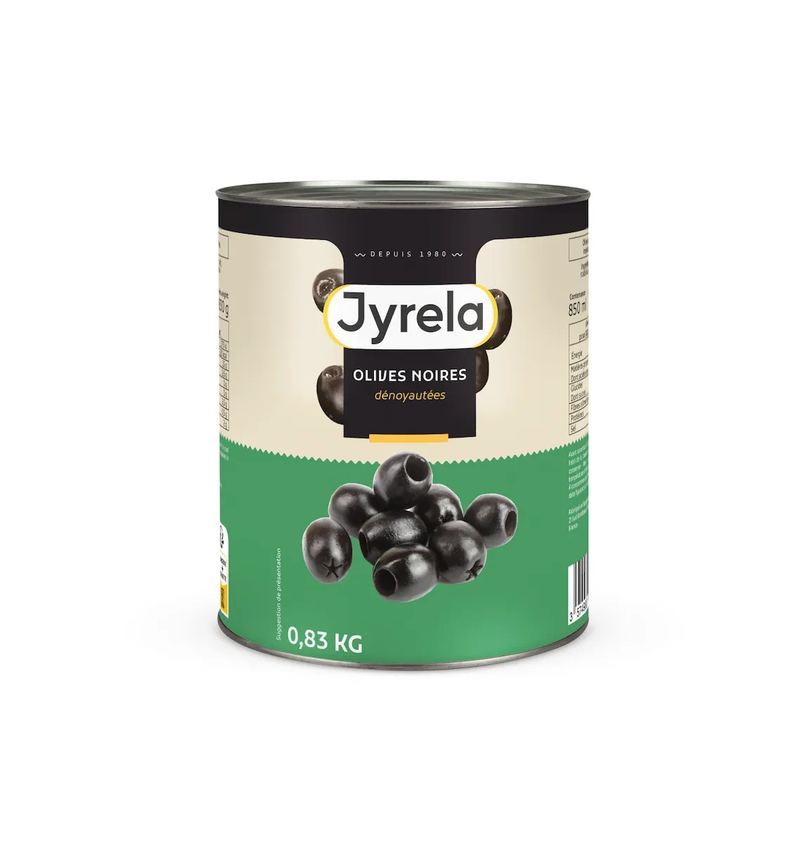 OLIVES NOIRES DENOYAUTEES 4/4 JYRELA