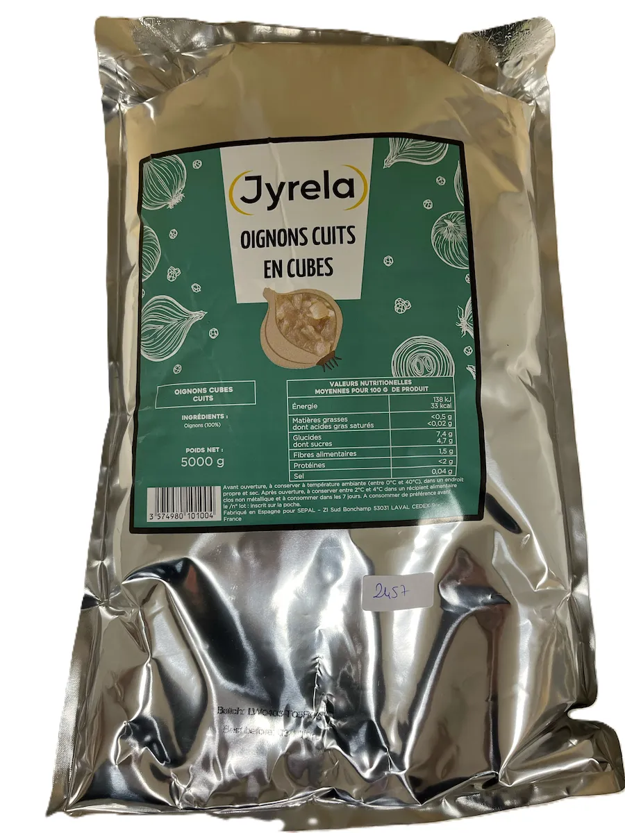 OIGNON CUBE 6X6 CUIT POCHE 5KG