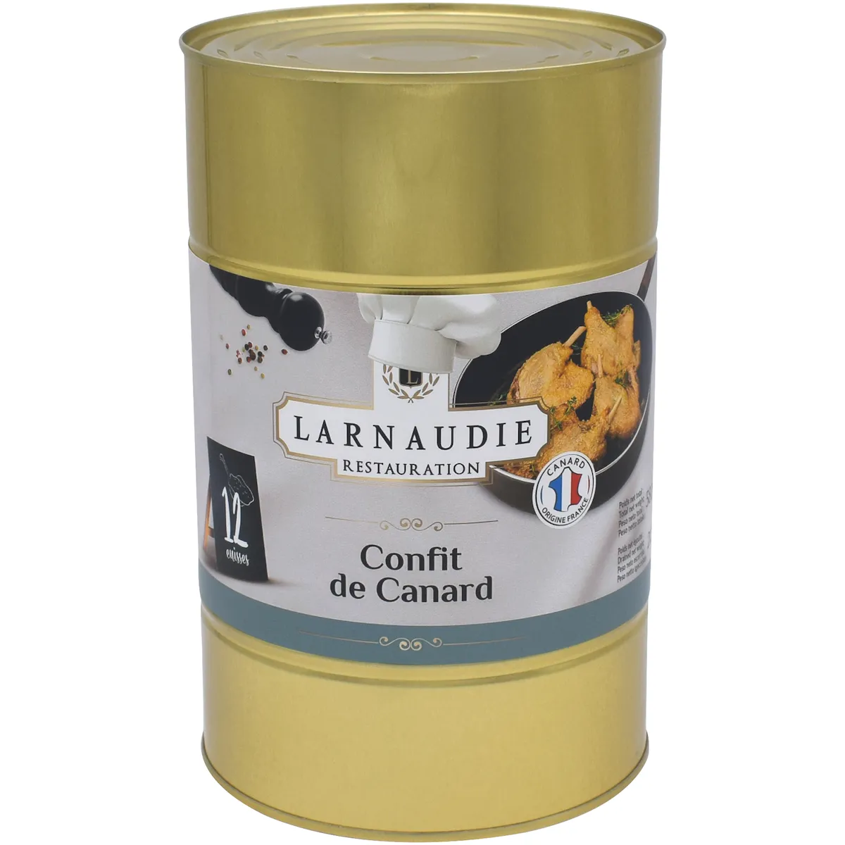 CONFIT DE CANARD 12 CUISSES FRANCE BOITE 5/1