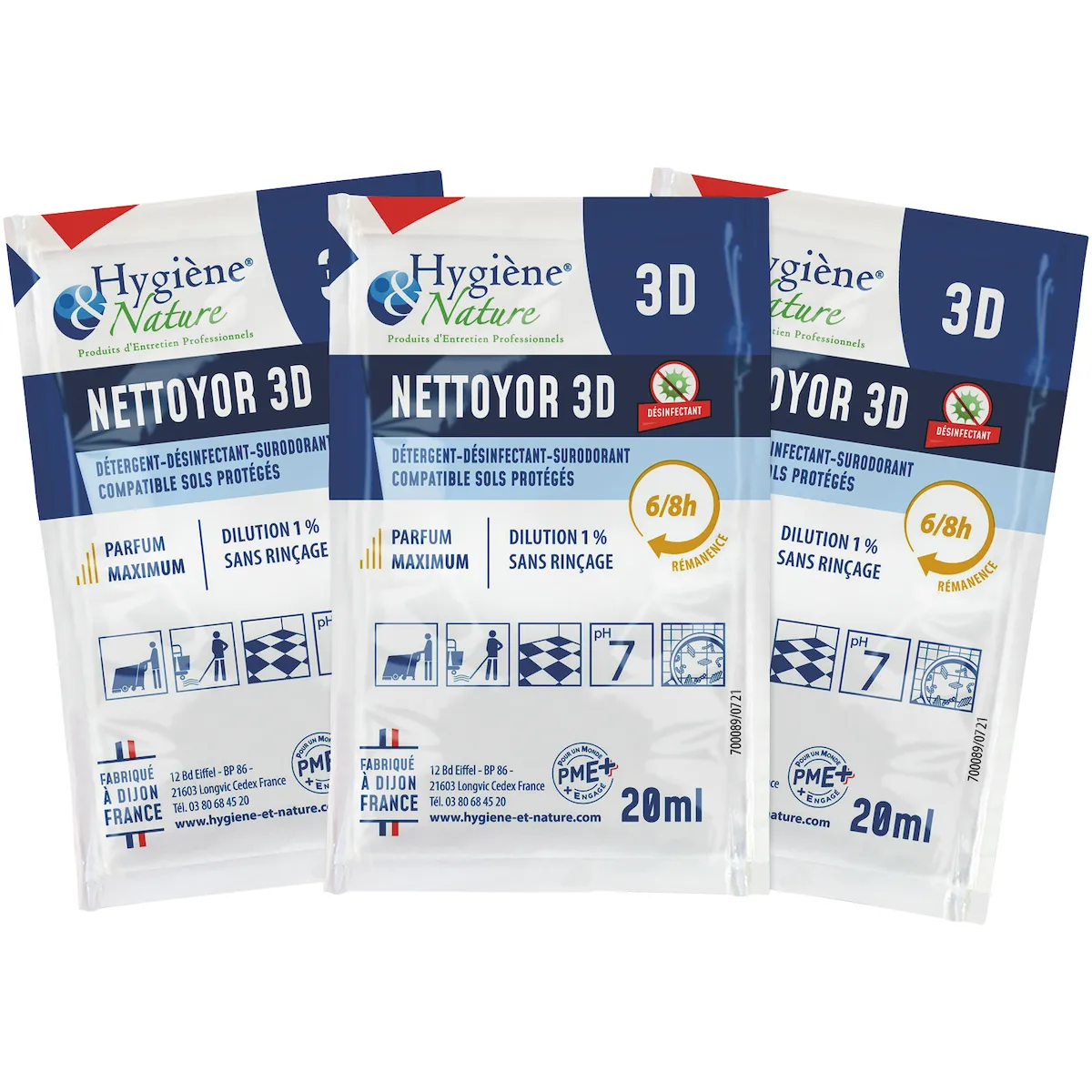 NETTOYOR 3D CITRON 250 DOSES DE 20ML