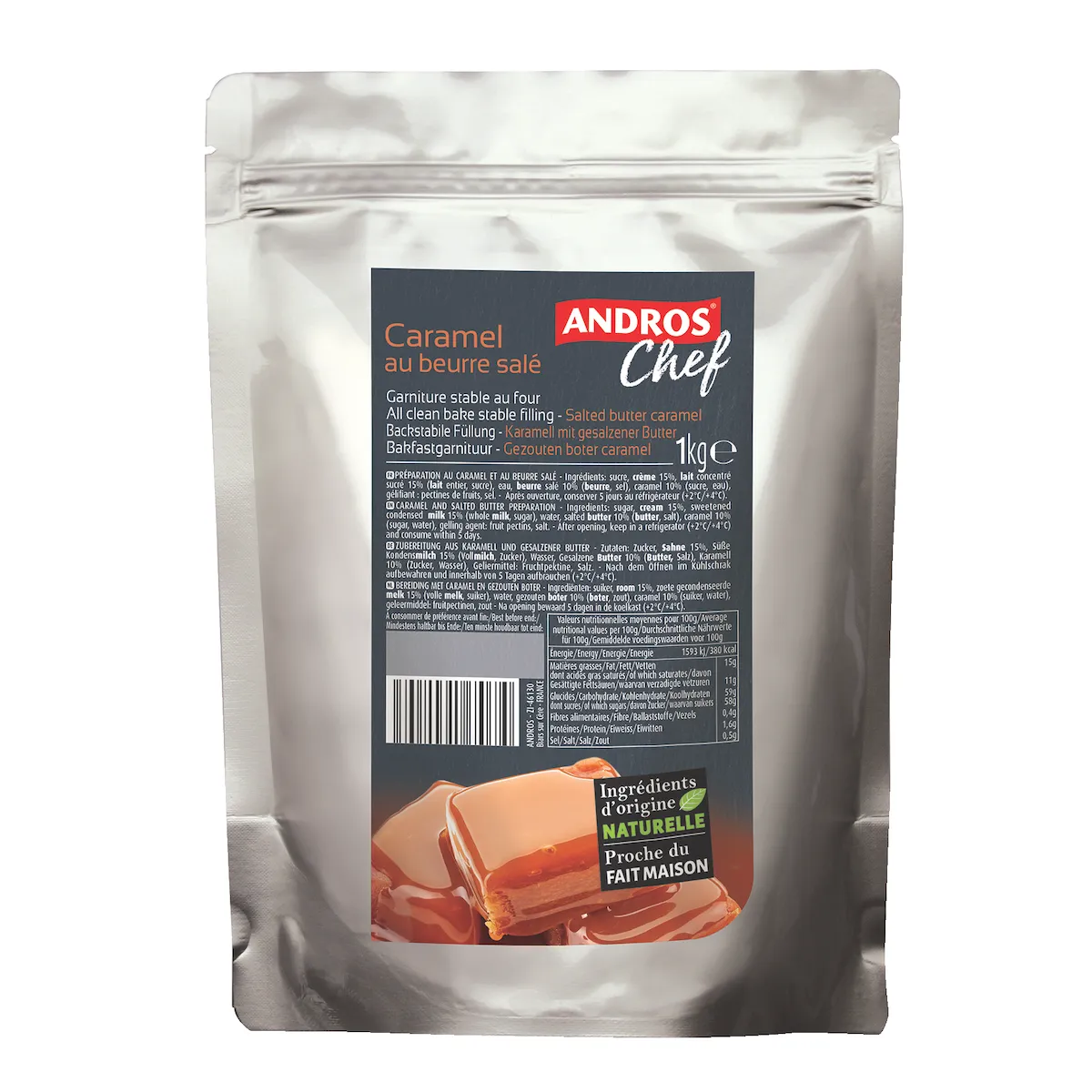 GARNITURE CARAMEL BEURRE SALE 1KG