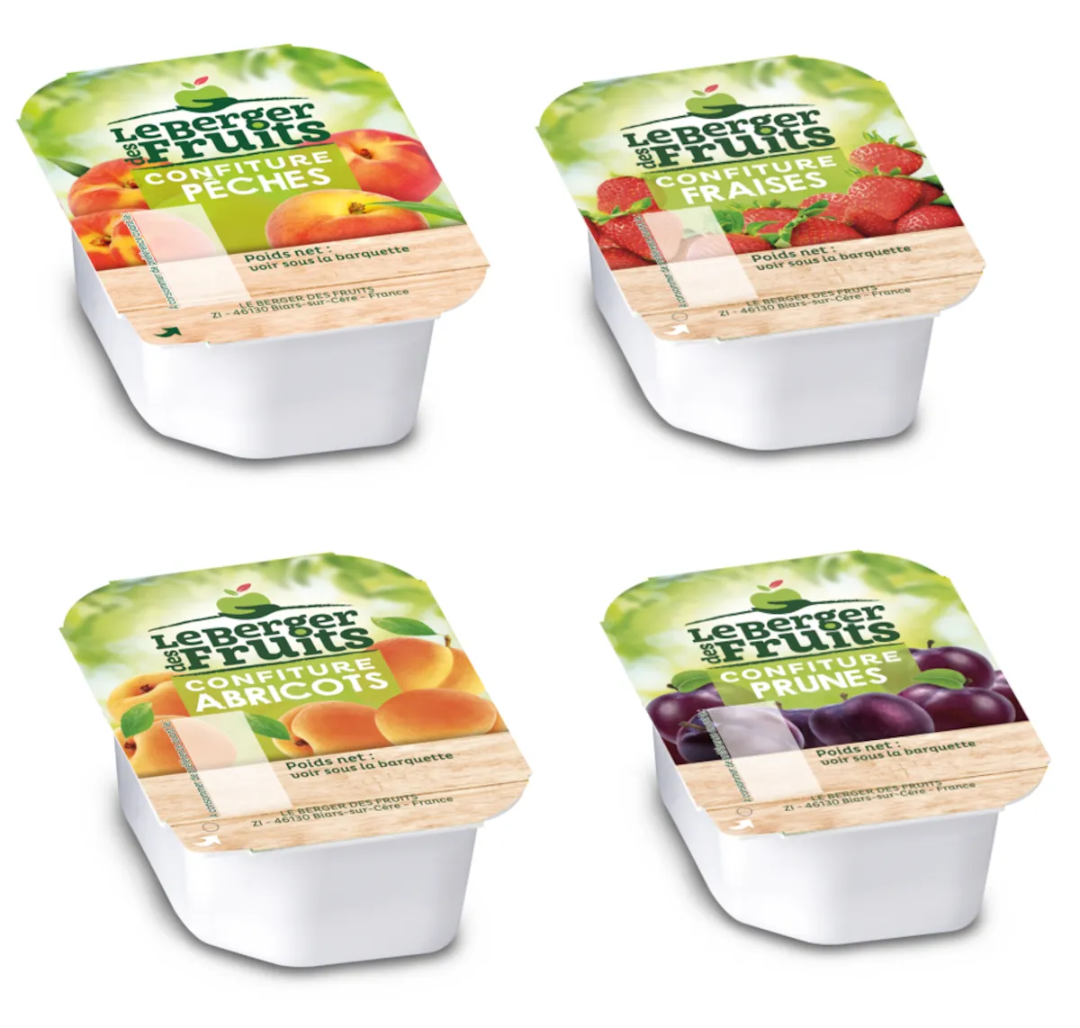 CARTON ASSORTI 4 PARFUMS (36 FRAISES - 36 PECHES -36 ABRICOTS-36 PRUNES) 20G