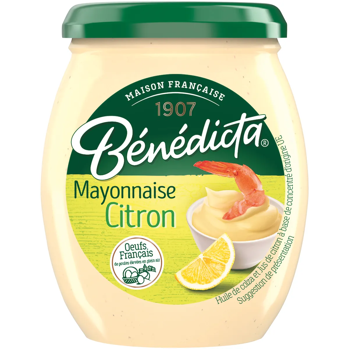 MAYONNAISE AU CITRON - BOCAL DE 255G