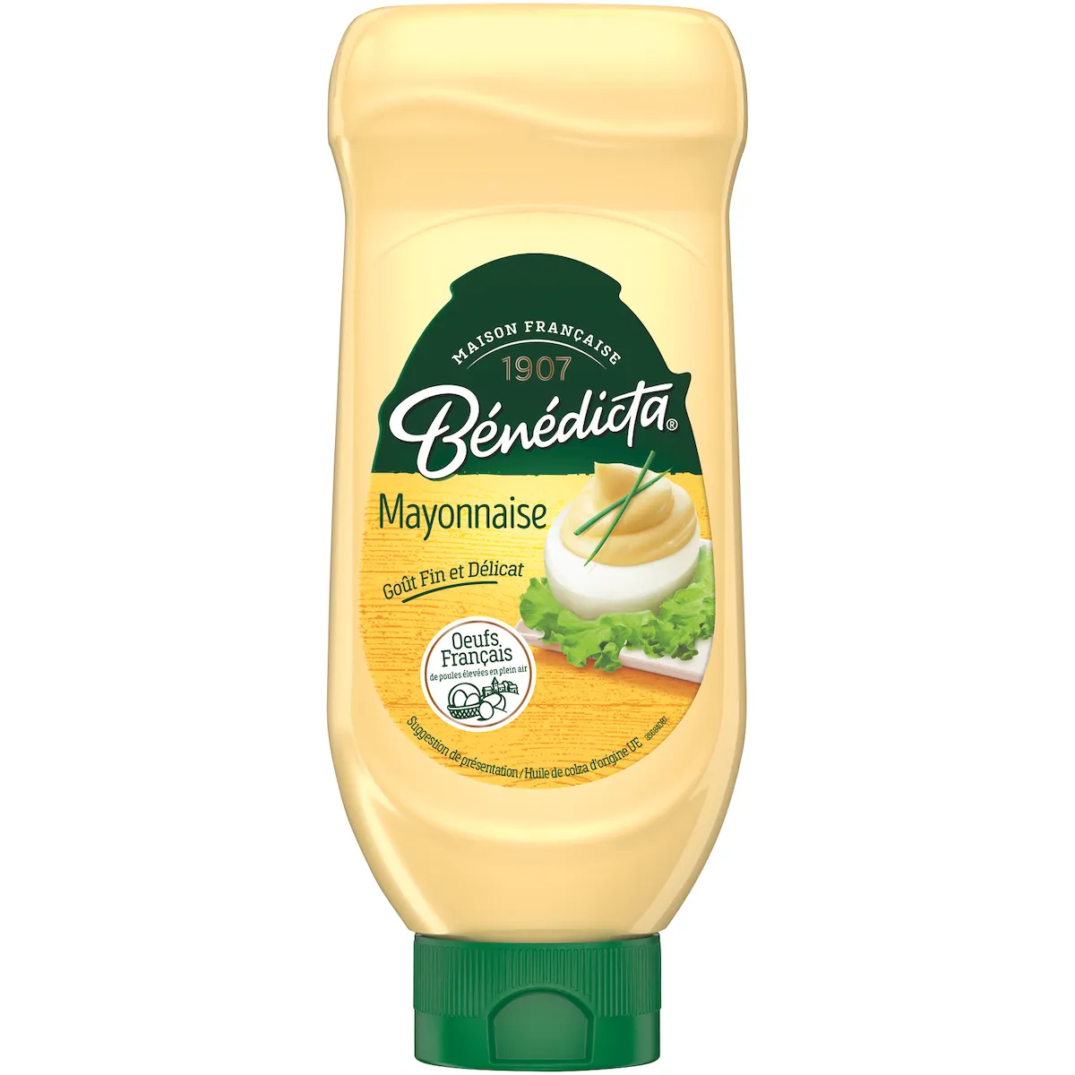 MAYONNAISE LEGERE - FLACON SOUPLE TOP DOWN 585G