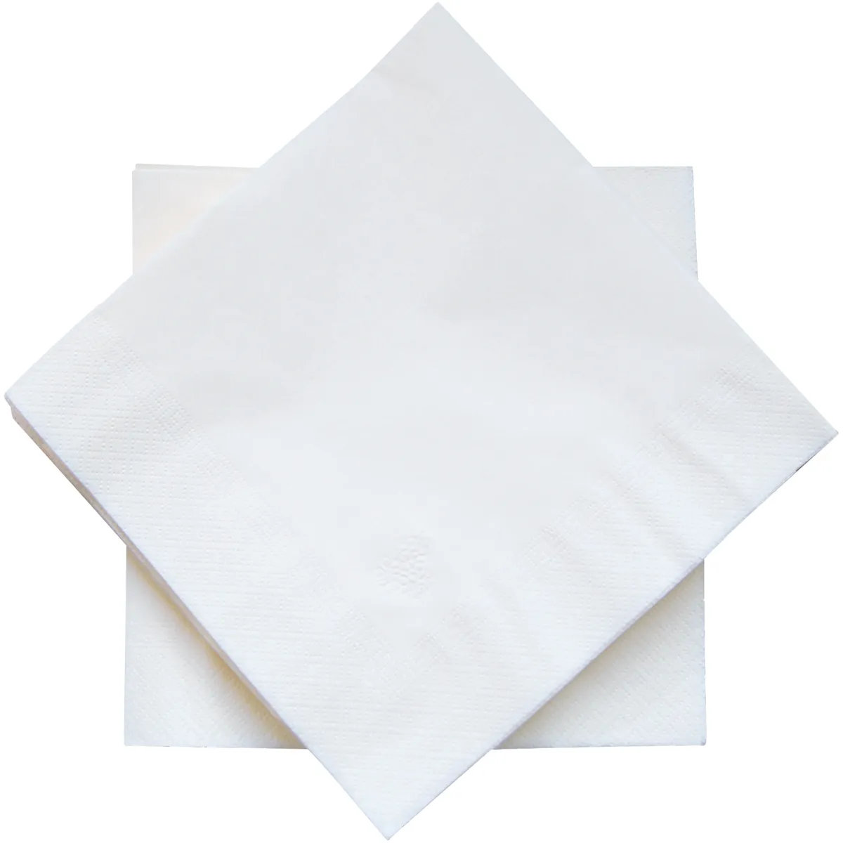 SERVIETTE DE TABLE GAMME HARMONIE BLANCHES -2 PLIS-LE PAQUET DE 100