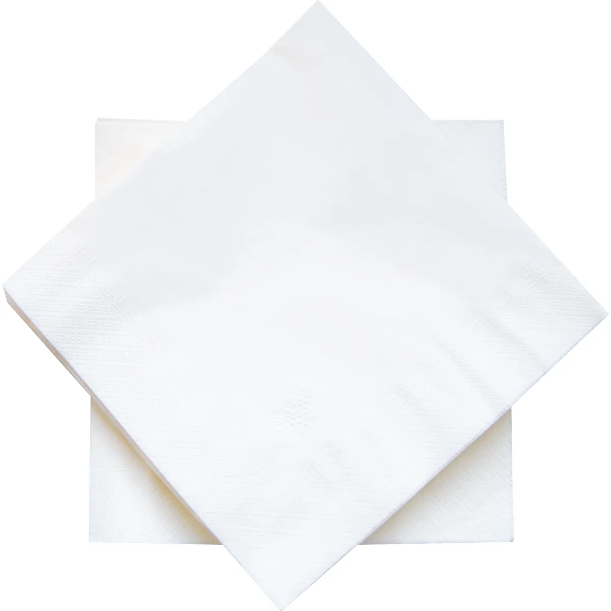SERVIETTE DE TABLE GAMME HARMONIE BLANCHES 30X30CM-2 PLIS-LE PAQUET DE 100