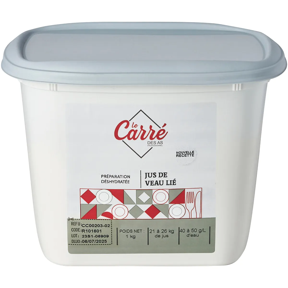 JUS DE VEAU LIE C AS - POT 1KG