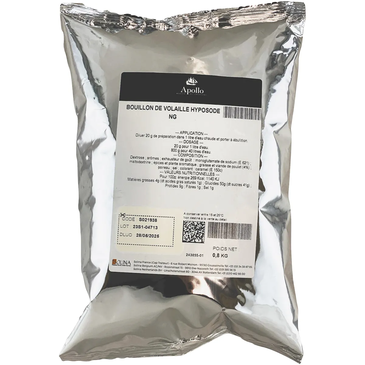BOUILLON DE VOLAILLE PS NG -POT 800G