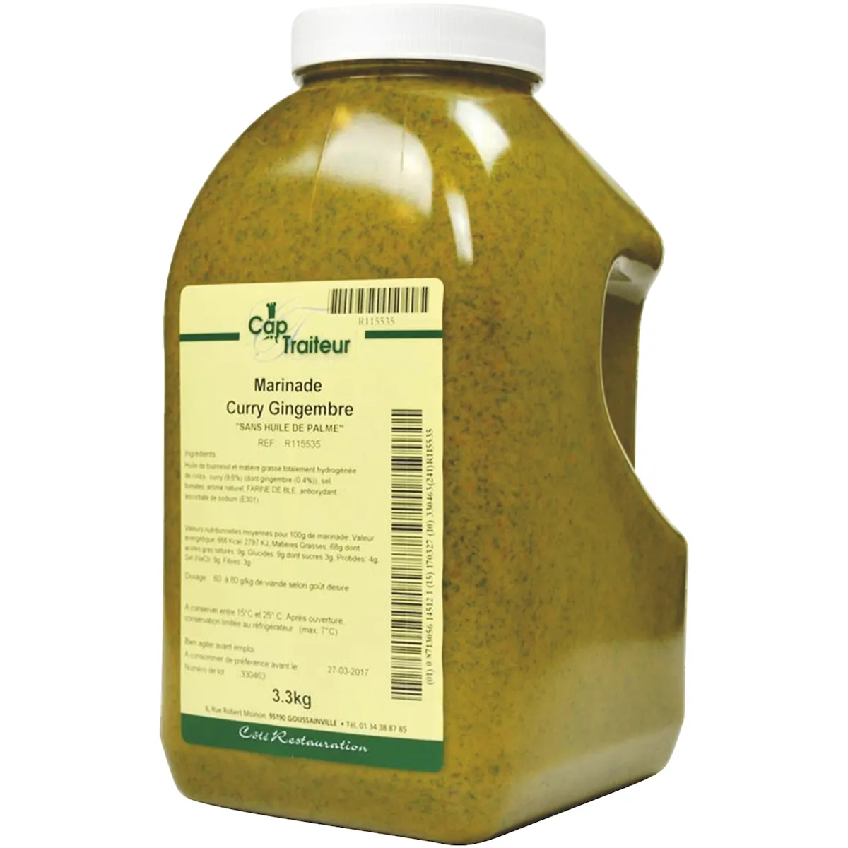 MARINADE CURRY GINGEMBRE BIDON 3,3KG