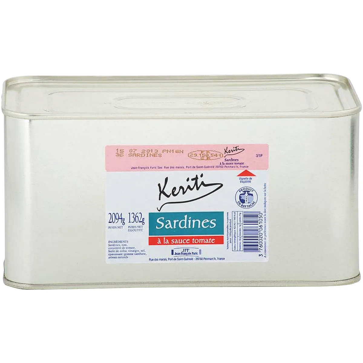 SARDINES A LA TOMATE - BOITE 3/1