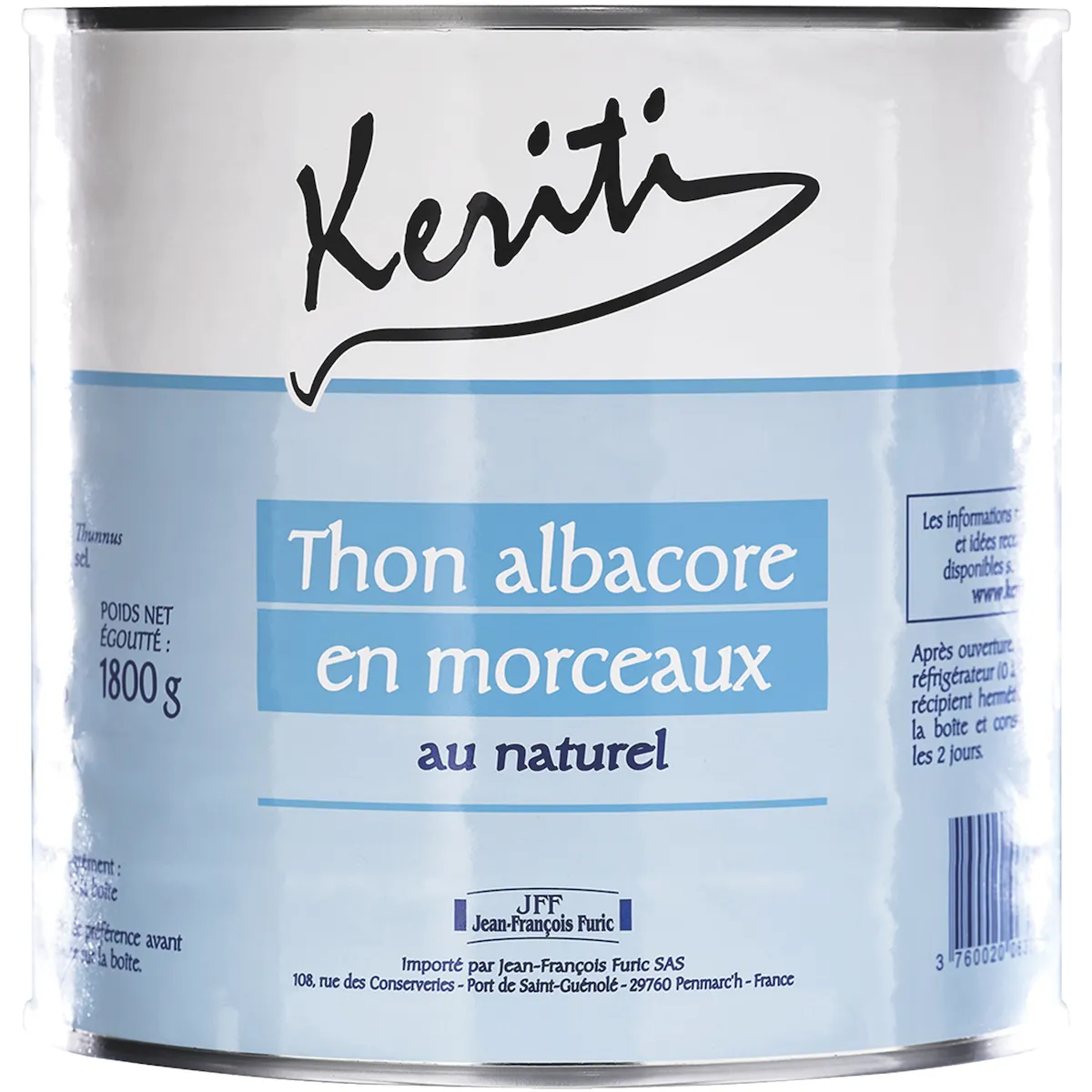 THON ALBACORE ENTIER AU NATUREL - BOITE 3/1