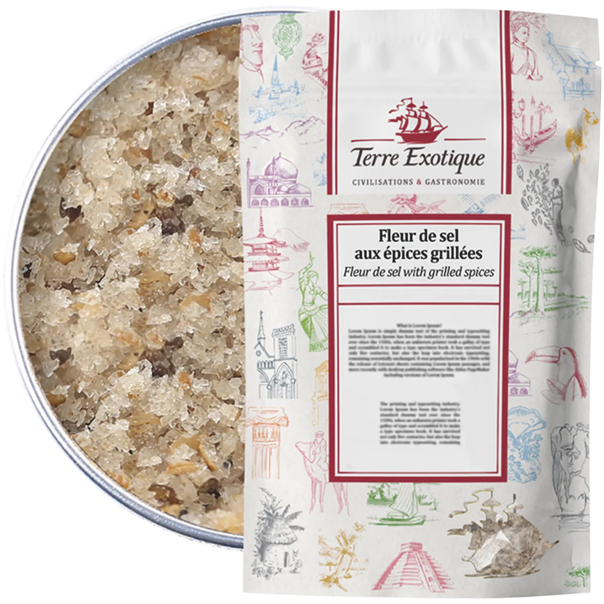 FLEUR DE SEL AUX EPICES GRILLEES 500G