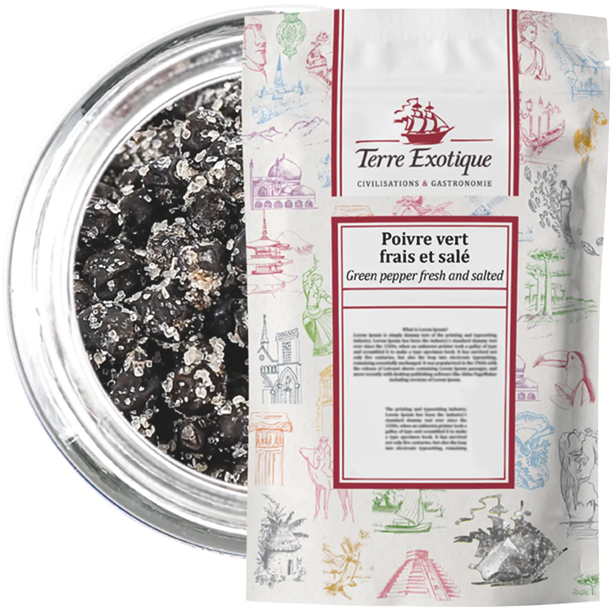POIVRE VERT FRAIS SALE 250G