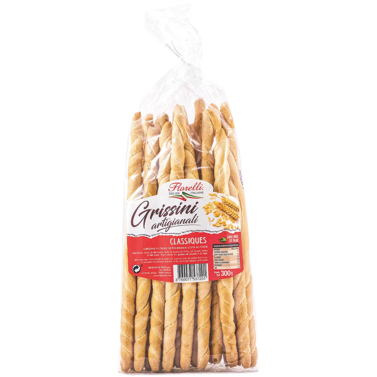 ARTESANI GRISSINI ARTIGIANALI SESAME 300G