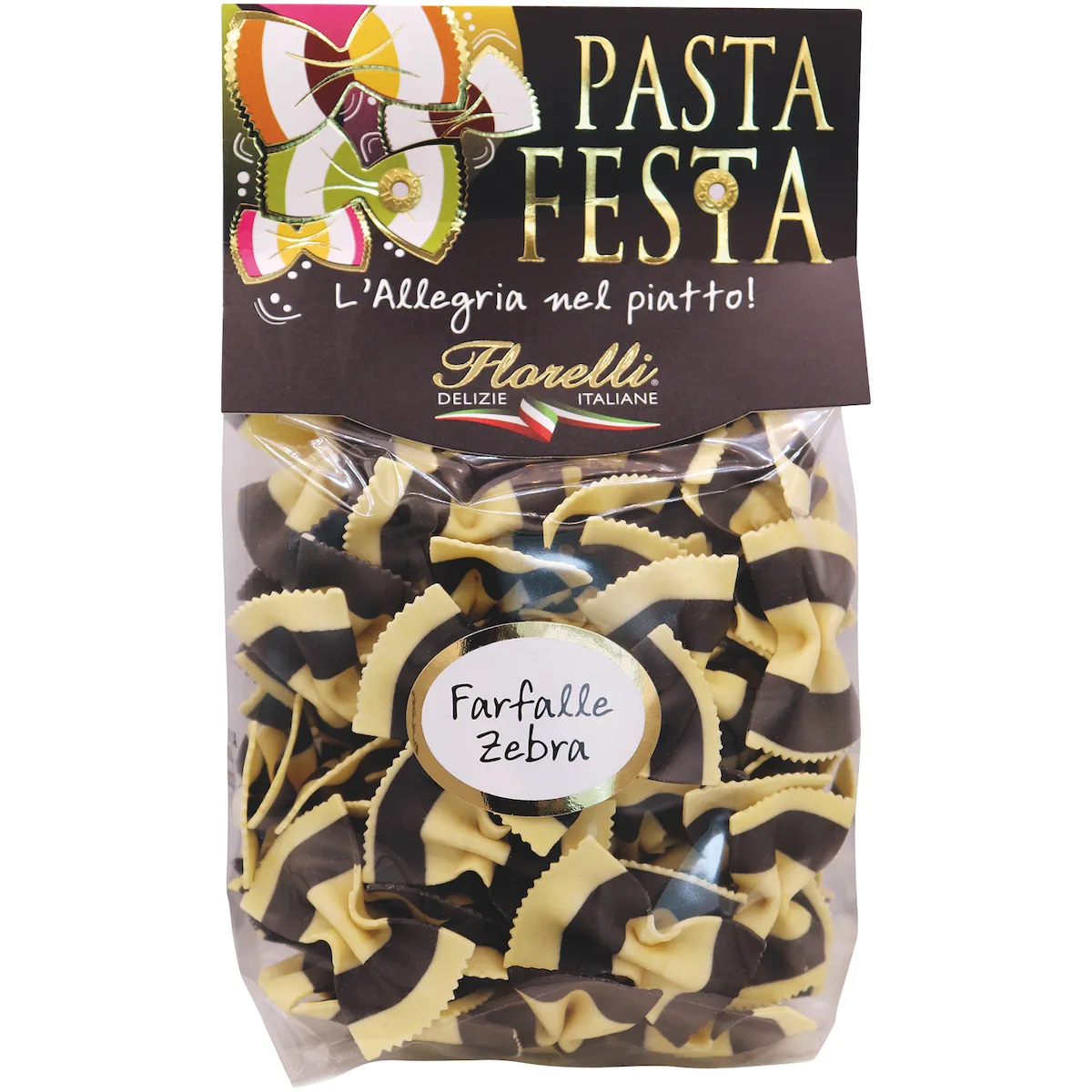 PASTA FESTA FARFALLES ZEBRA  250G