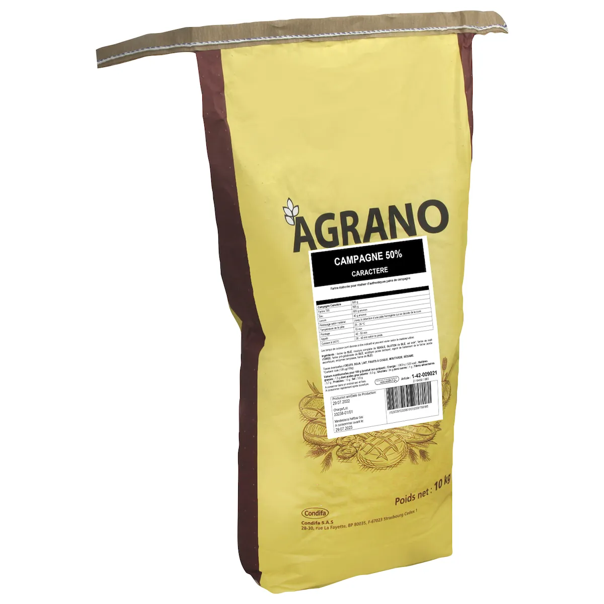 MIXES 50%  GRANOPAN CAMPAGNE SAC 10KG