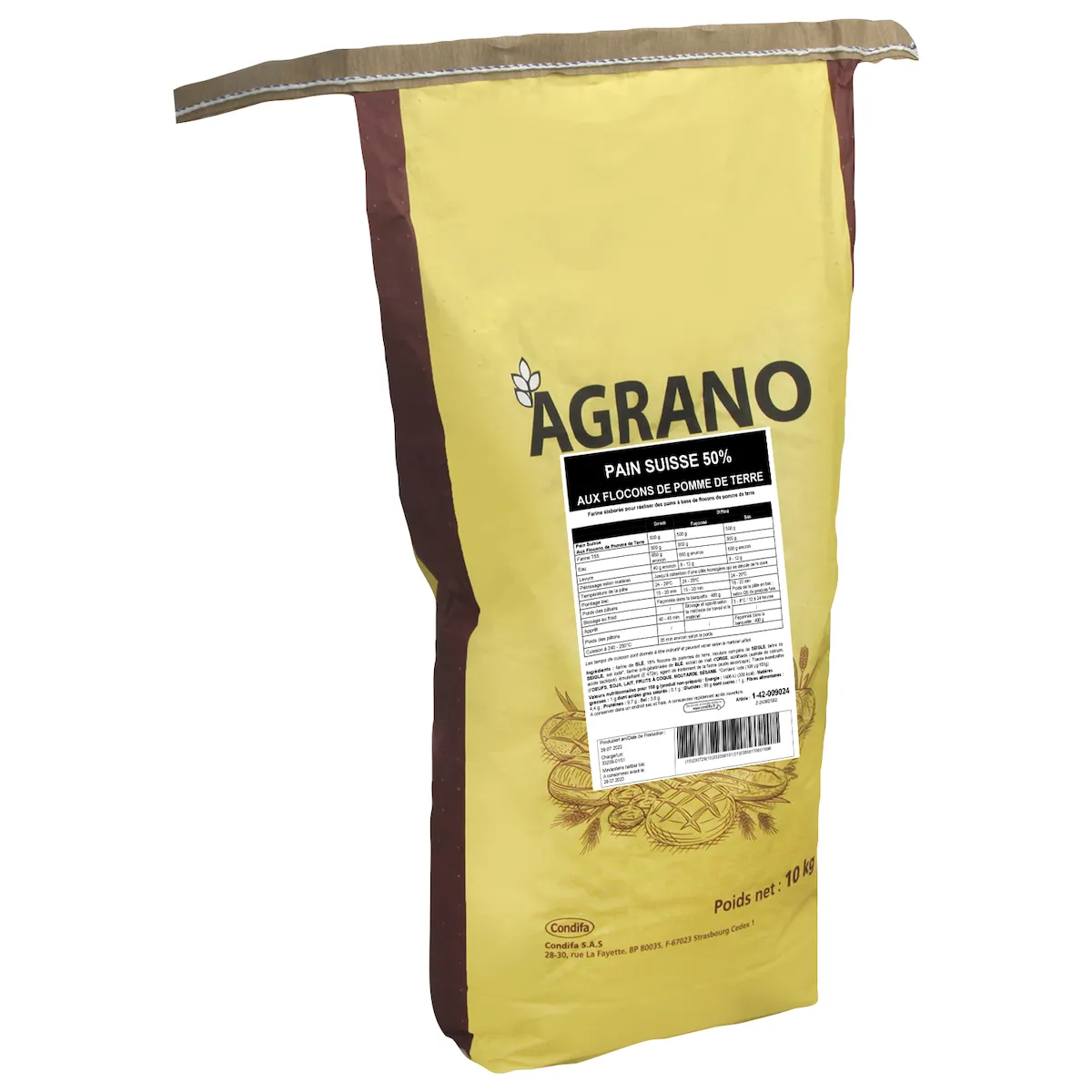 MIXES 50%  GRANOPAN PAIN SUISSE SAC 10KG