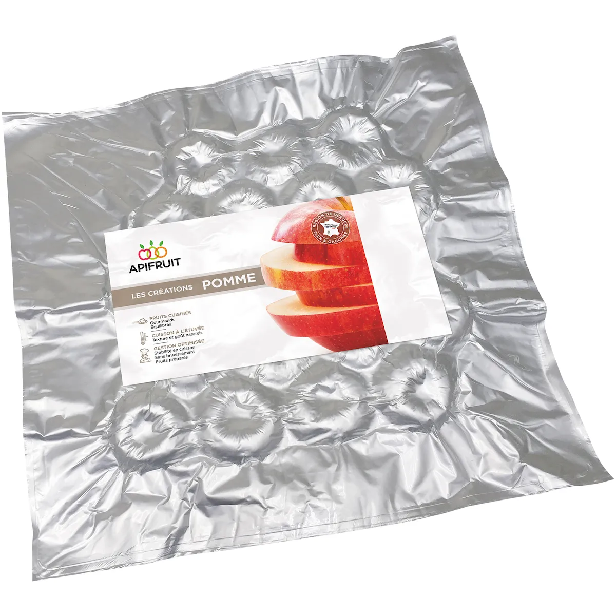 POMME HVE AU CASSIS ENTIERE VIDEE - POCHE 2KG