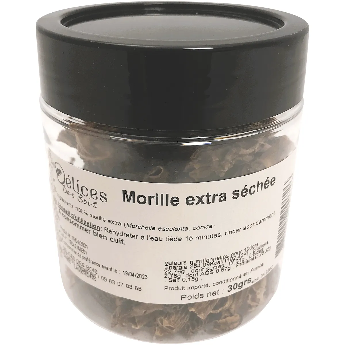 MORILLES EXTRA (TETE 2 A 5CM) 30G