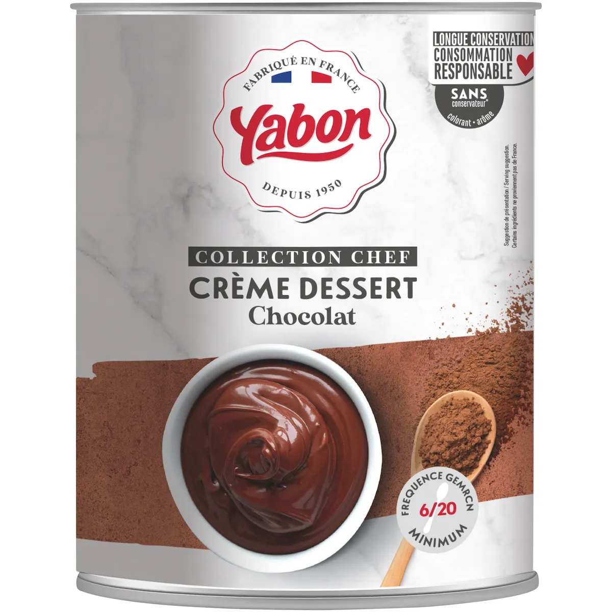 CREME DESSERT AU CHOCOLAT - BOITE 3/1