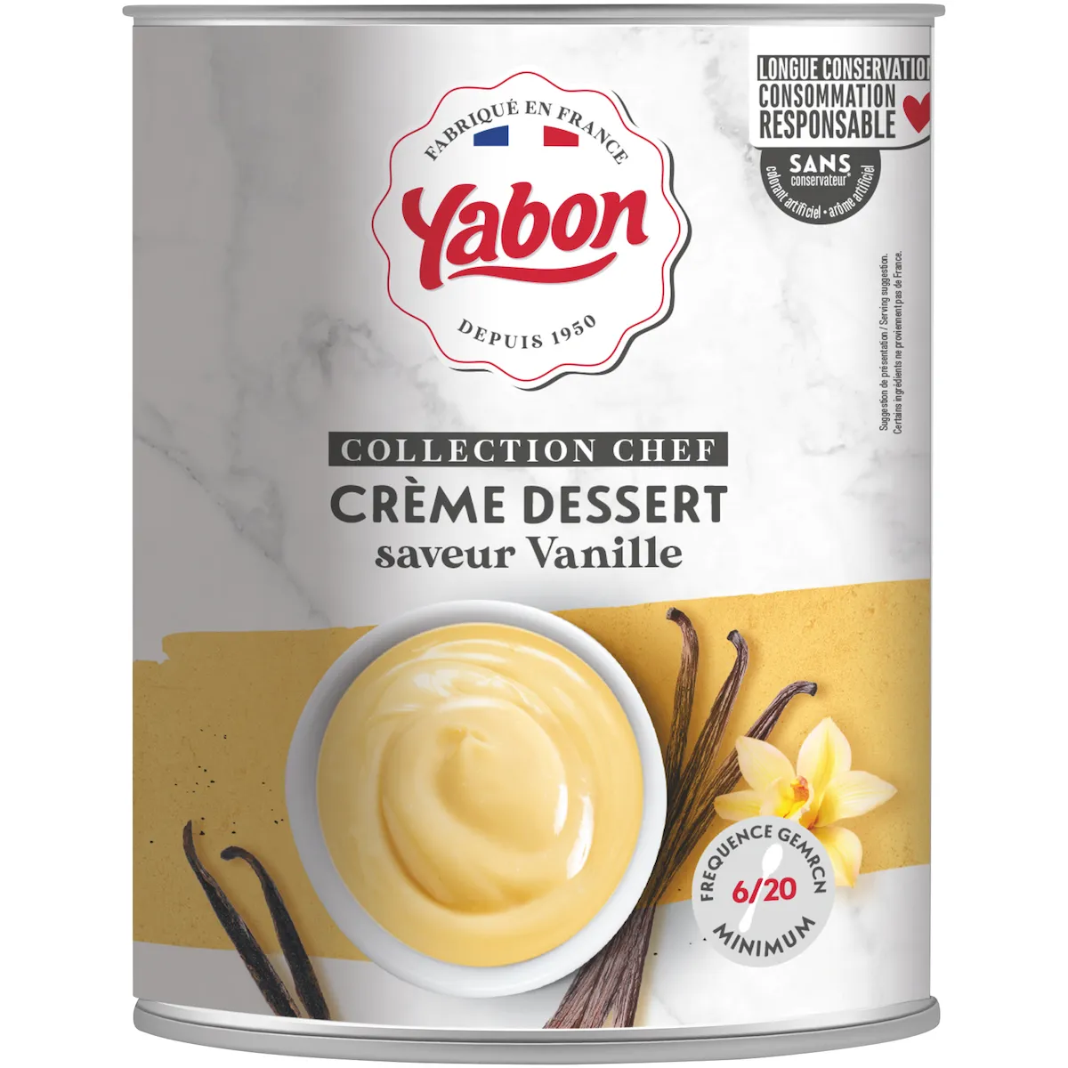 CREME DESSERT PARFUM VANILLE - BOITE 3/1