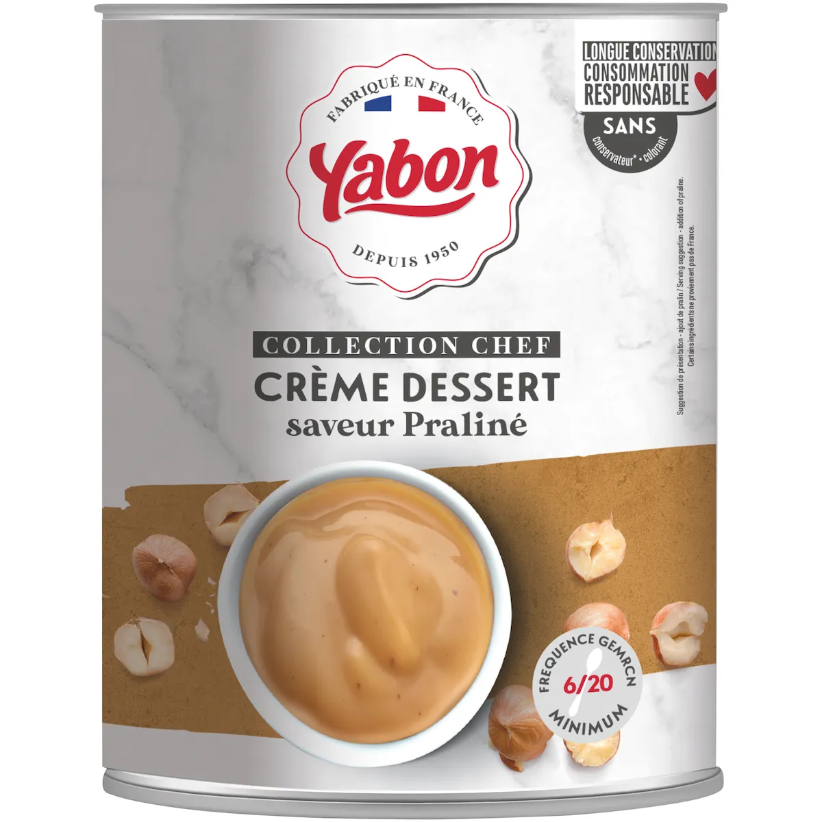 CREME DESSERT PRALINE  - BOITE 3/1