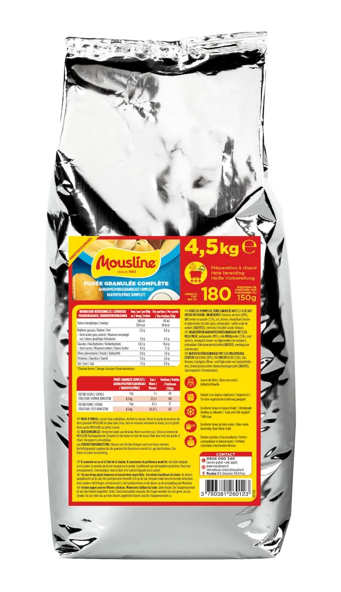 PUREE GRANULEE COMPLETE SAC:4,5KG 185P