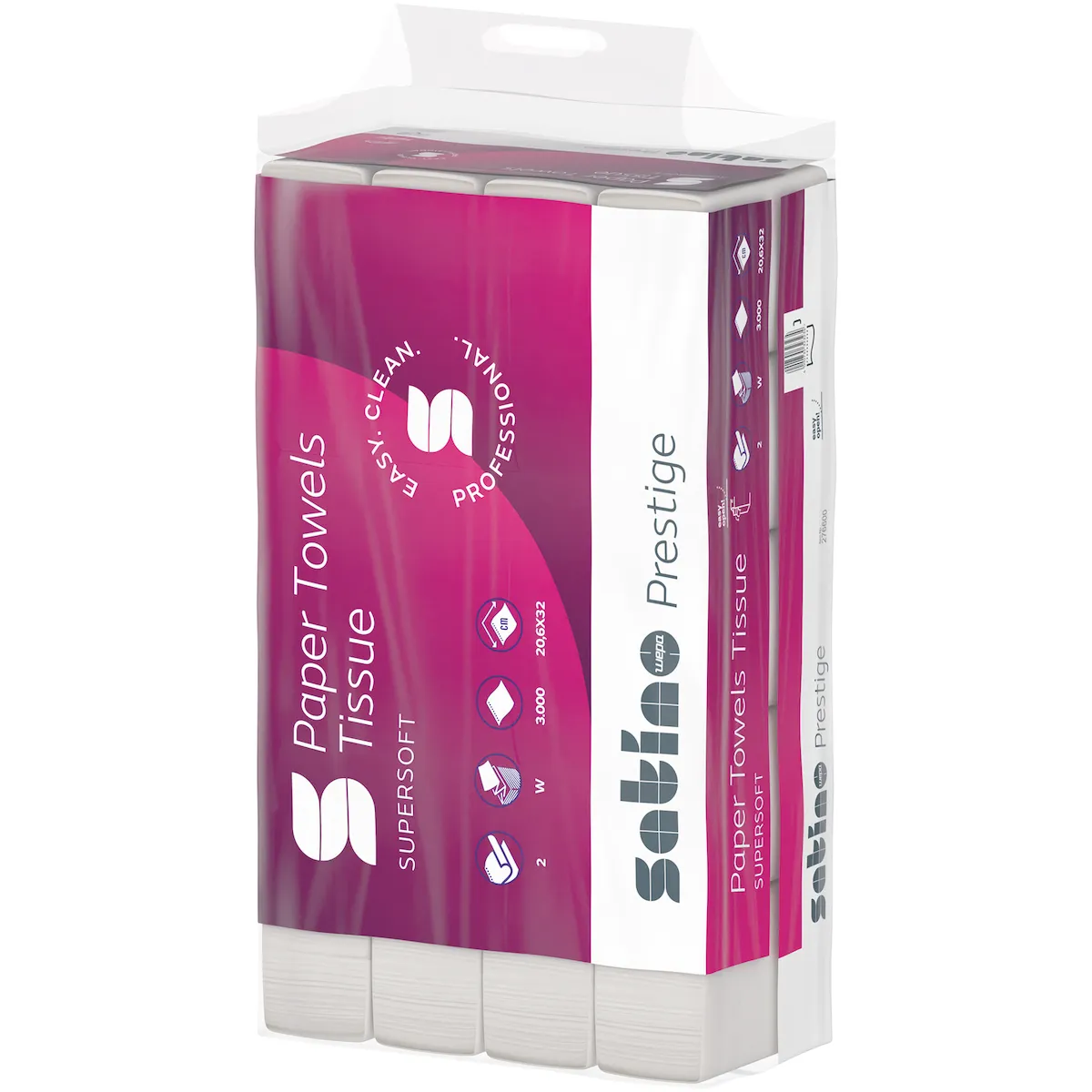 WEPA ESSUIE-MAINS PLIÉ W PRESTIGE BLANC BRILLANT