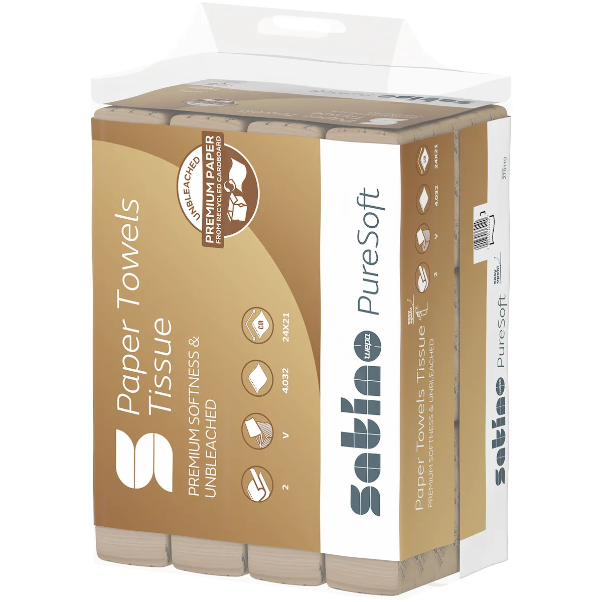 WEPA ESSUIE-MAINS PLIÉ V PURESOFT BEIGE
