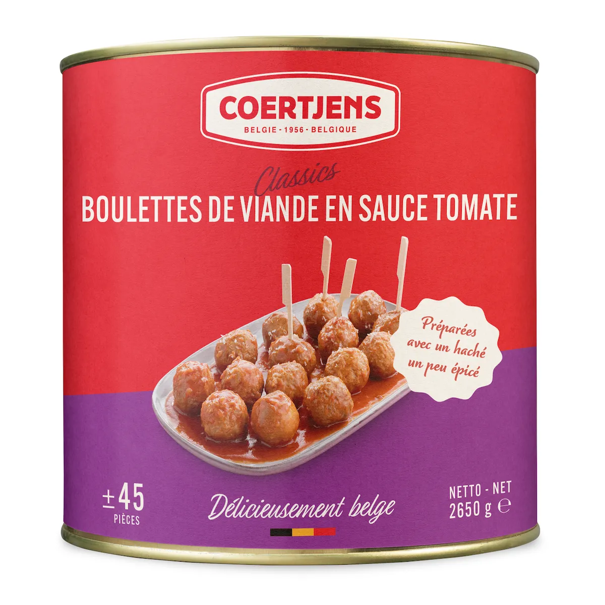 BOULETTE DE VIANDE SAUCE TOMATE 2.7KG
