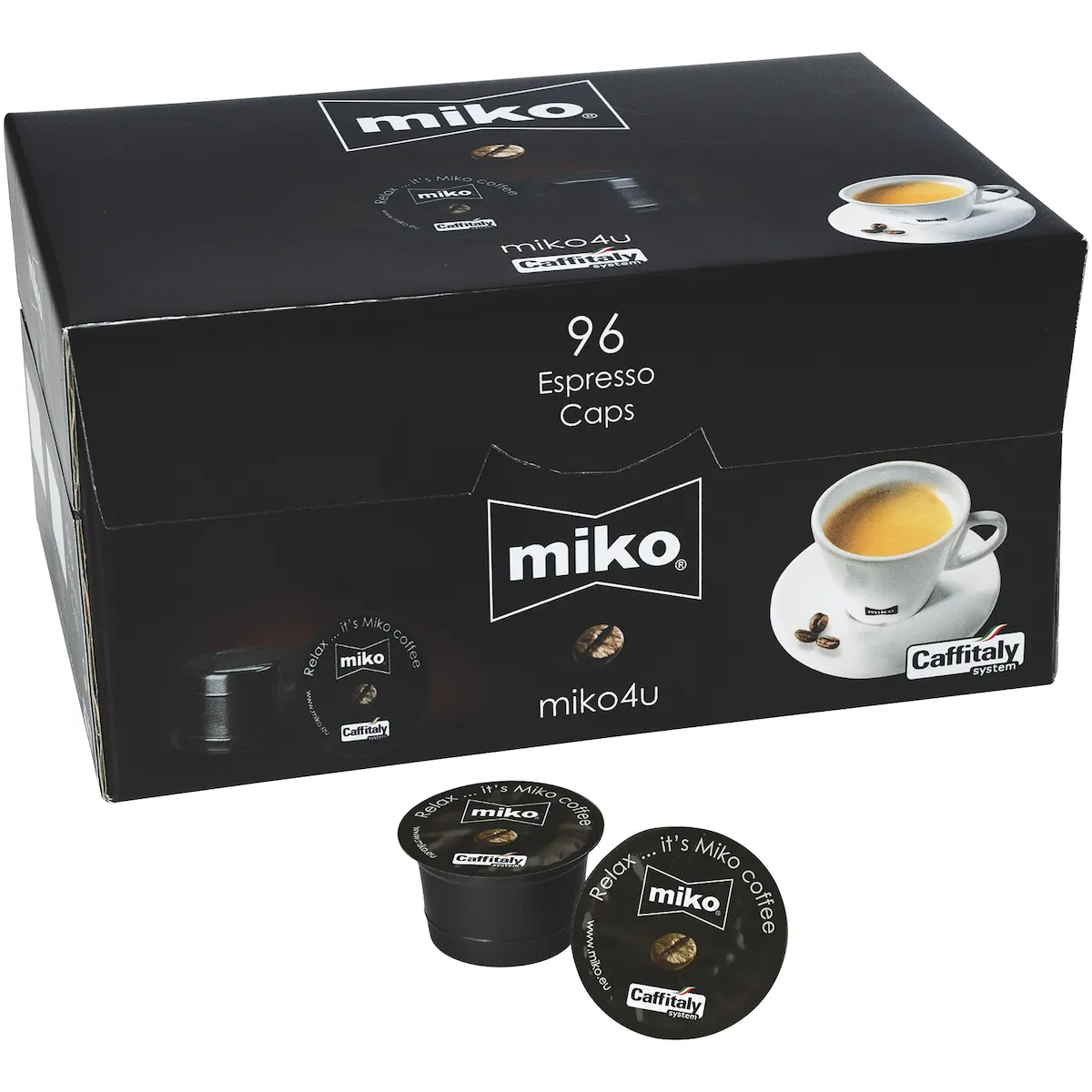 CAFE EN CAPSULES MIKO4U ESPRESSO 96 PCS 80% ARABICA 20% ROBUSTA