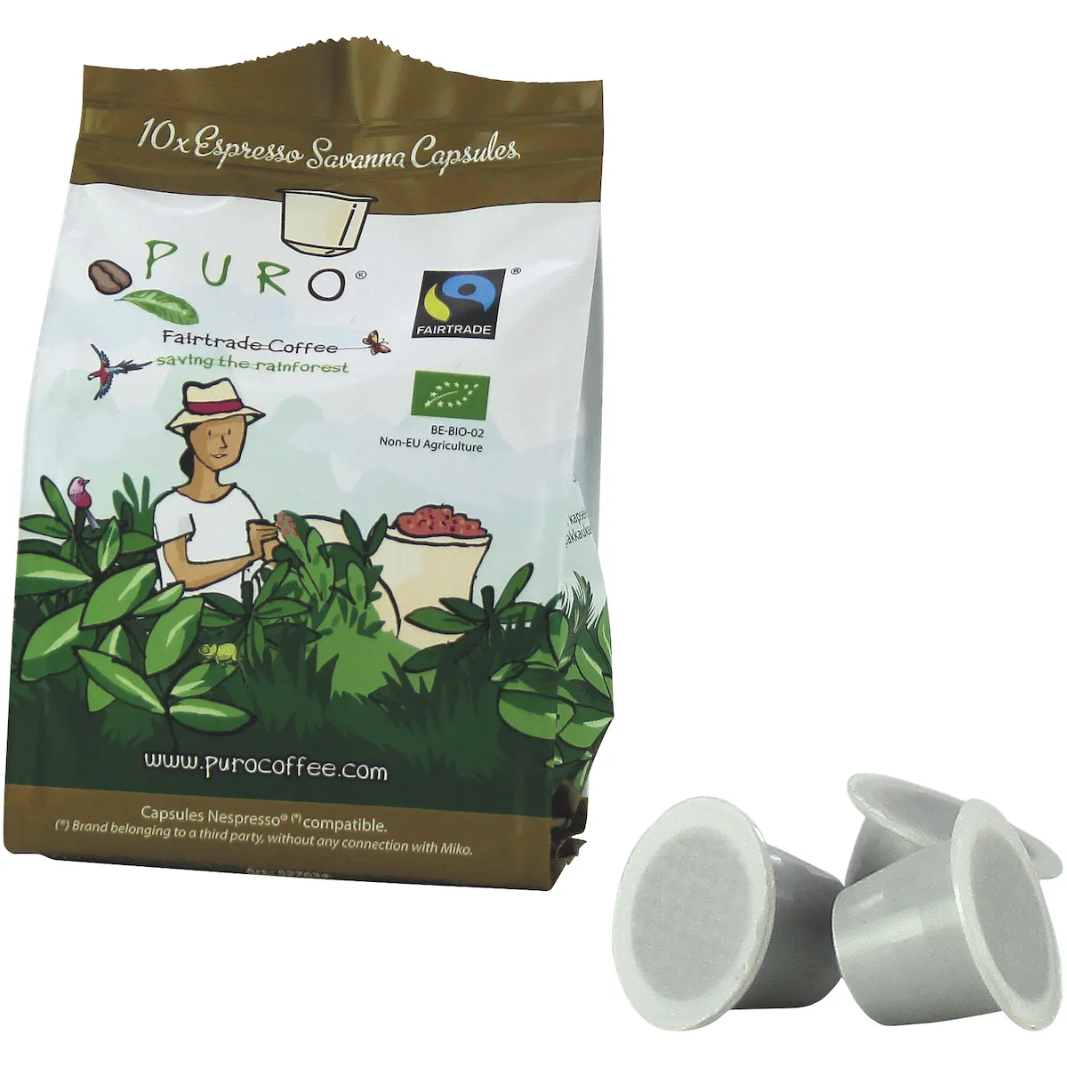 CAPS PURO FAITRADE BIO SAVANNA - 120X 5.2G